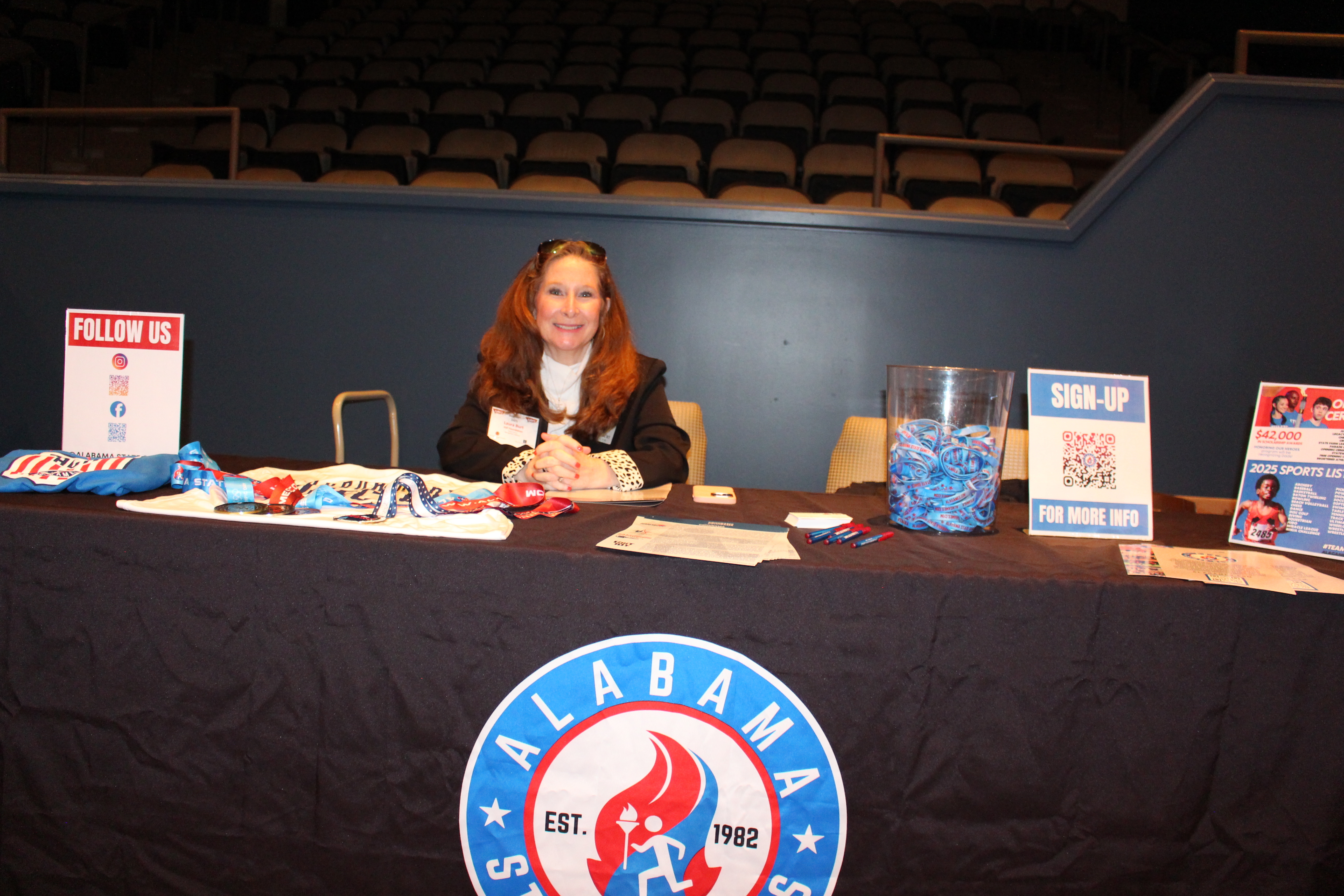Exhibitor table